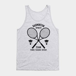 Badminton Sports Team Tank Top